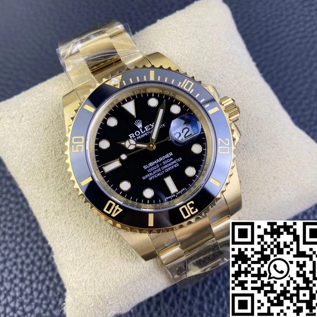 Rolex Clean 116618LN-97208 Gold Yellow Factory Submariner 0202